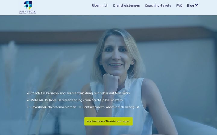 Screenshot of janine-bock.com
