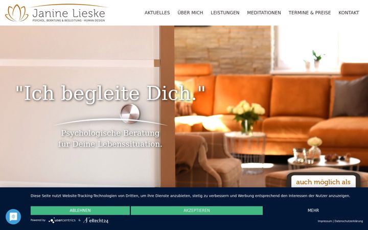 Screenshot of janine-lieske.de