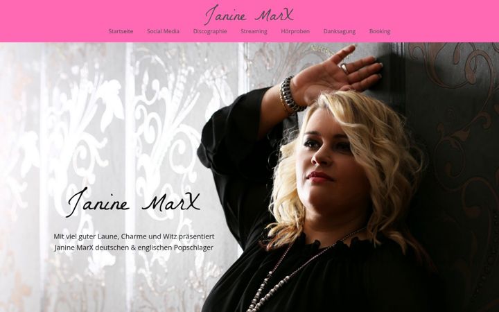Screenshot of janine-marx.de