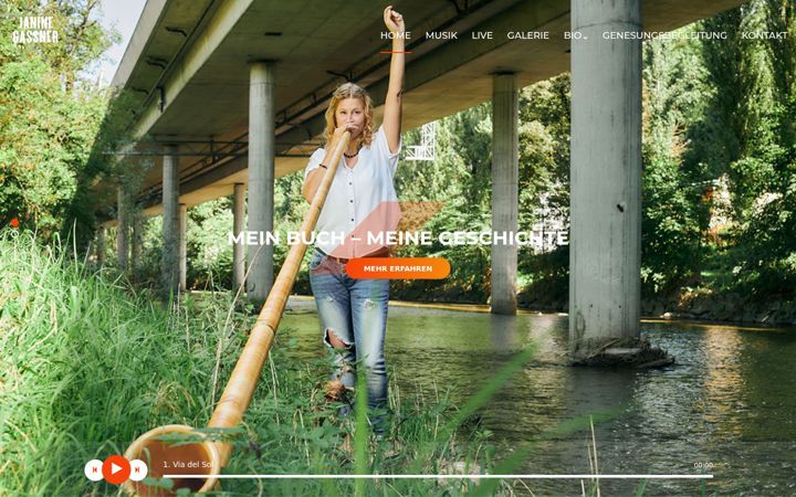 Screenshot of janinegassner.ch