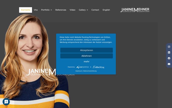 Screenshot of janinemehner.de