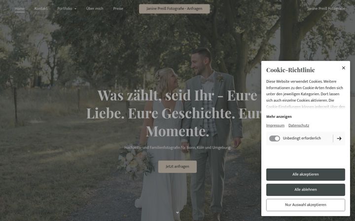 Screenshot of janinepreiss.de