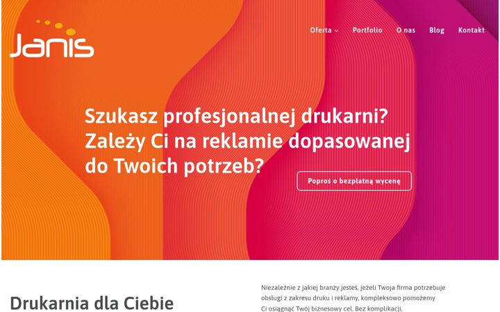 Screenshot of janisdruk.pl