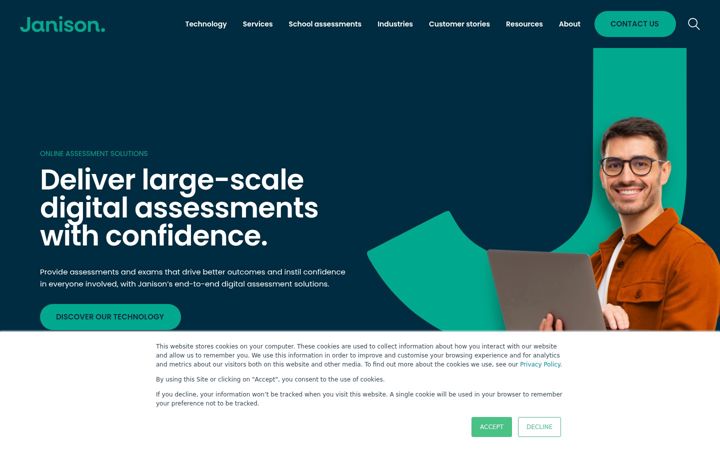Screenshot of janison.com