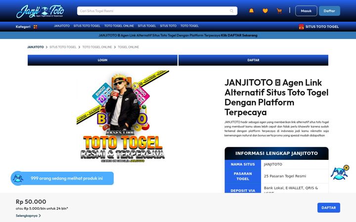 Skärmbild av janjiberkah.com