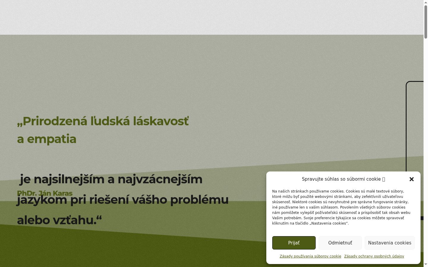 Snímek obrazovky baneru souhlasu zobrazeného před jakoukoli interakcí