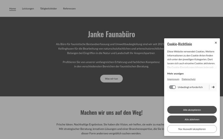 Screenshot of janke-faunabuero.de