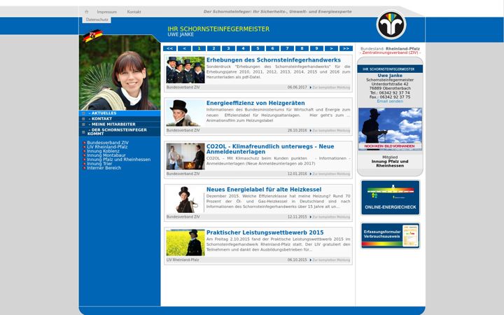 Screenshot of janke-schornsteinfeger.de