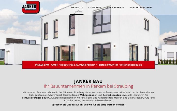 Screenshot of jankerbau.de