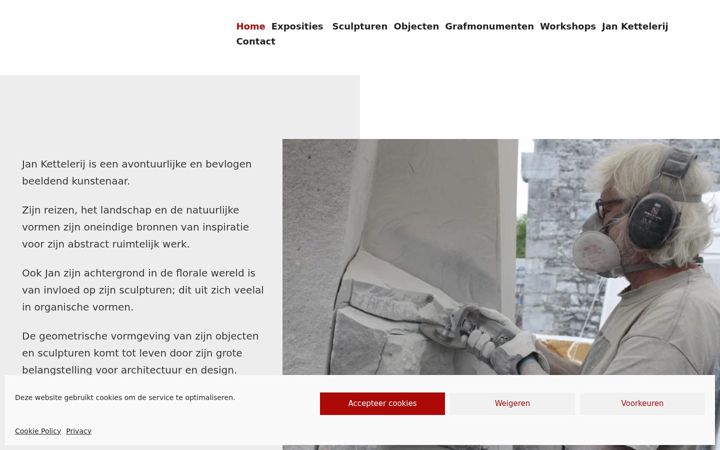 Screenshot of jankettelerij.nl