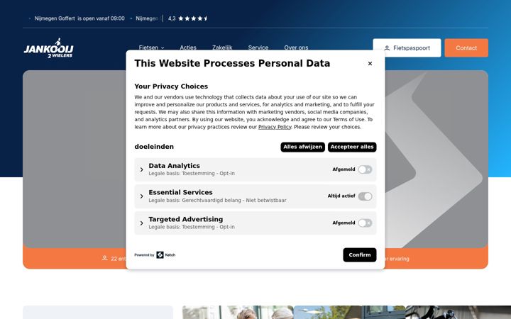 Screenshot of jankooij.nl