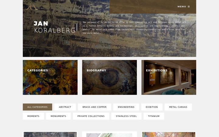 Screenshot of jankoralberg.com