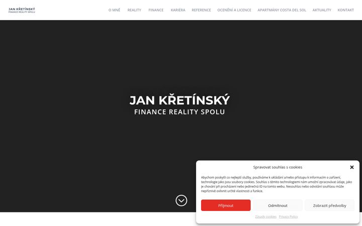 Screenshot of jankretinsky.cz