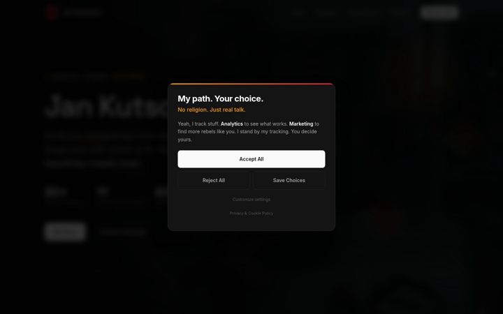 Screenshot of jankutschera.com