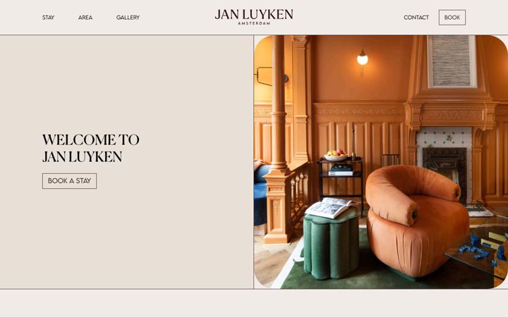 Screenshot of janluykenamsterdam.com