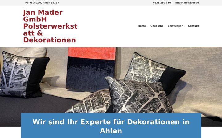 Screenshot of janmader.de
