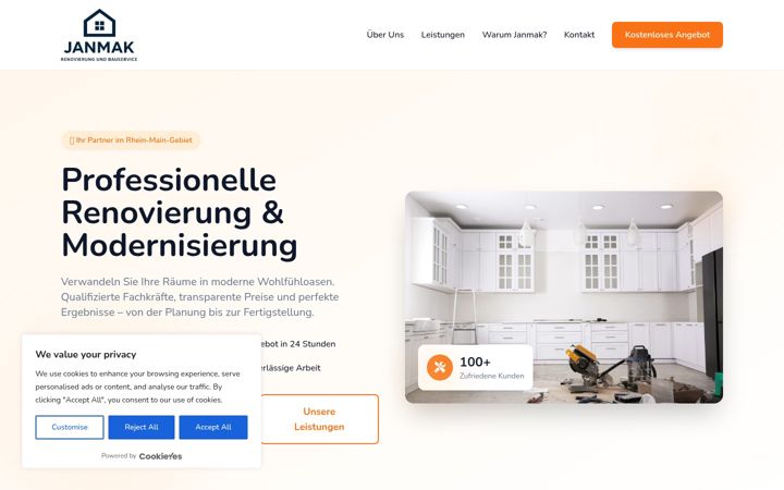 Screenshot of janmakbauservice.com