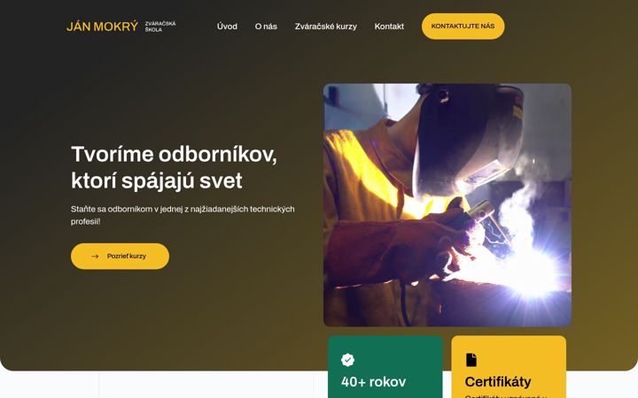 Ekraanipilt saidist janmokry-zs.sk