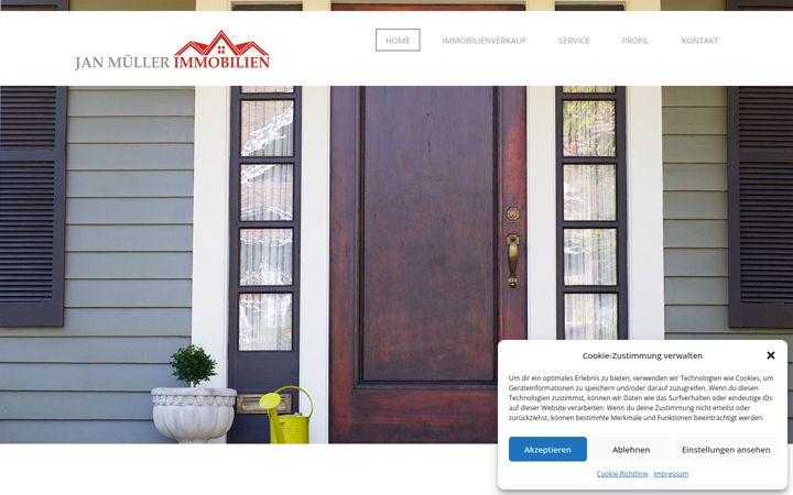 Screenshot of janmueller-immobilien.de