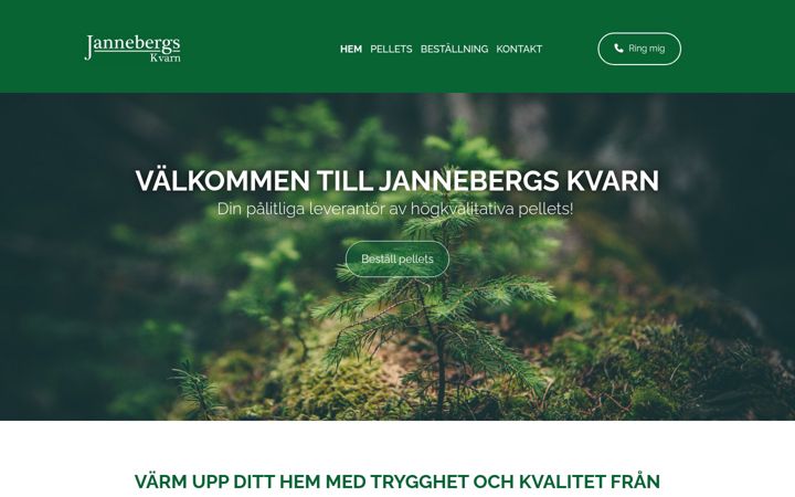 Screenshot of jannebergskvarn.se