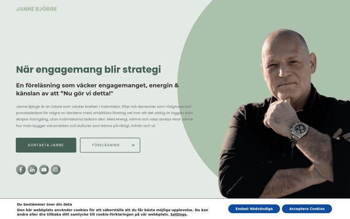 Screenshot of jannebjorge.se