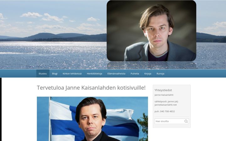 Screenshot of jannekaisanlahti.com