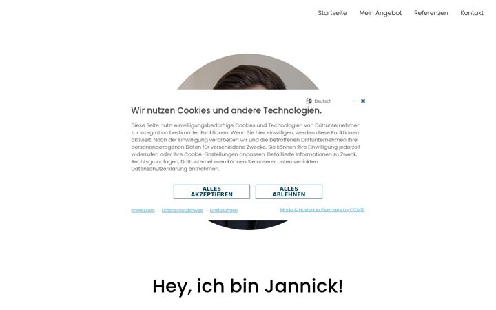 Screenshot of jannick-reymann.de