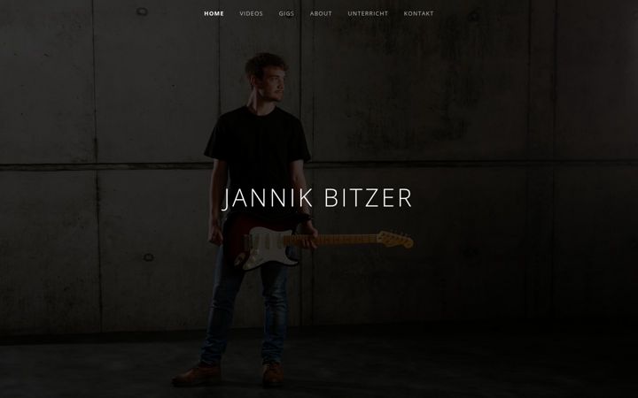 Screenshot of jannikbitzer.de