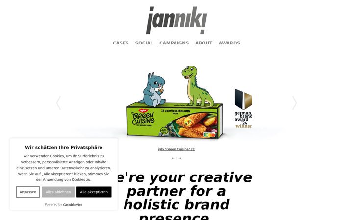Screenshot of janniki.de