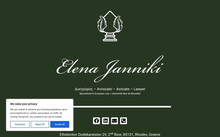 Screenshot of jannikilaw.eu