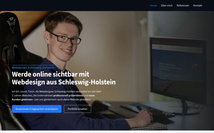Screenshot of jannistimm.de