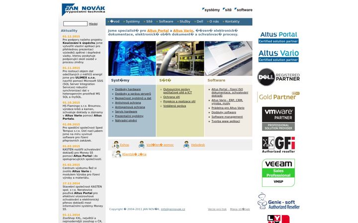 Screenshot of jannovak.cz
