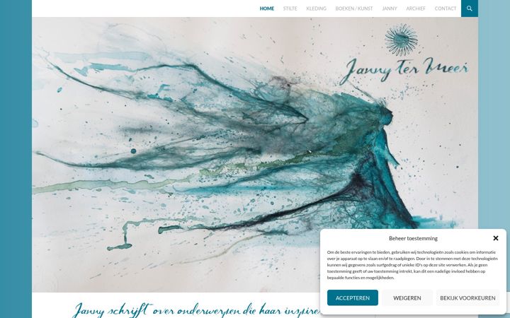 Screenshot of jannytermeer.nl