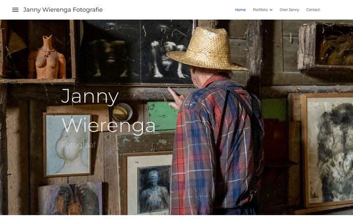Screenshot of jannywierenga.nl