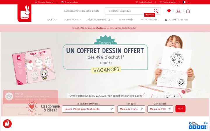 Screenshot of janod.com