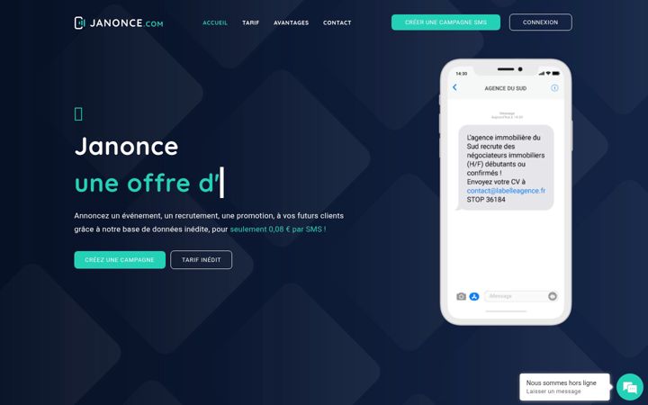 Screenshot of janonce.com