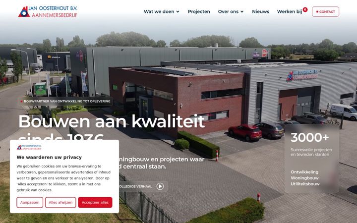 Screenshot of janoosterhoutbv.nl