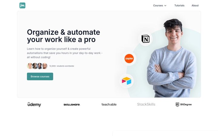 Screenshot of janoschsworkspace.com