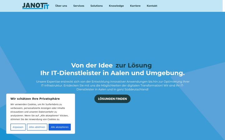 Screenshot of janot-it.de