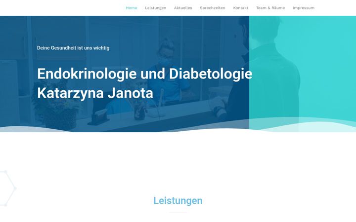 Screenshot of janota-endokrinologie.de