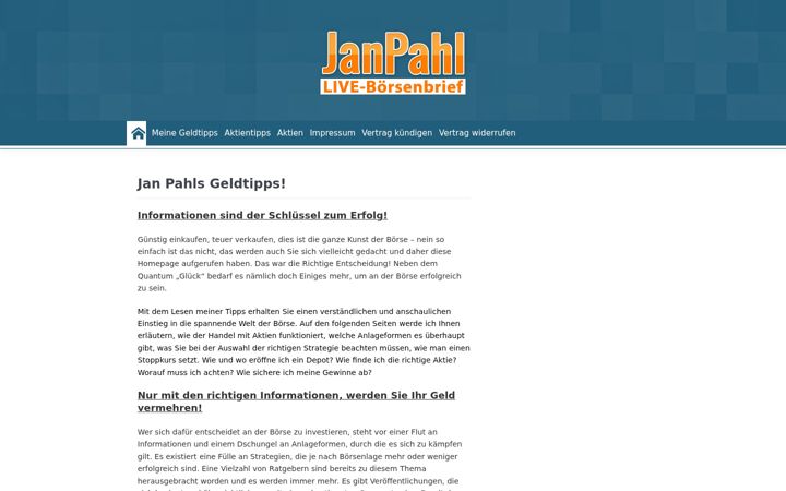 Screenshot of janpahl.de