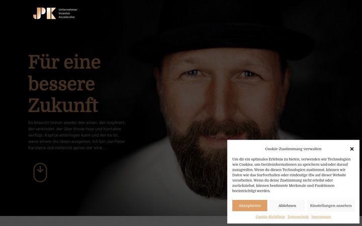 Screenshot of janpeterkarstens.de