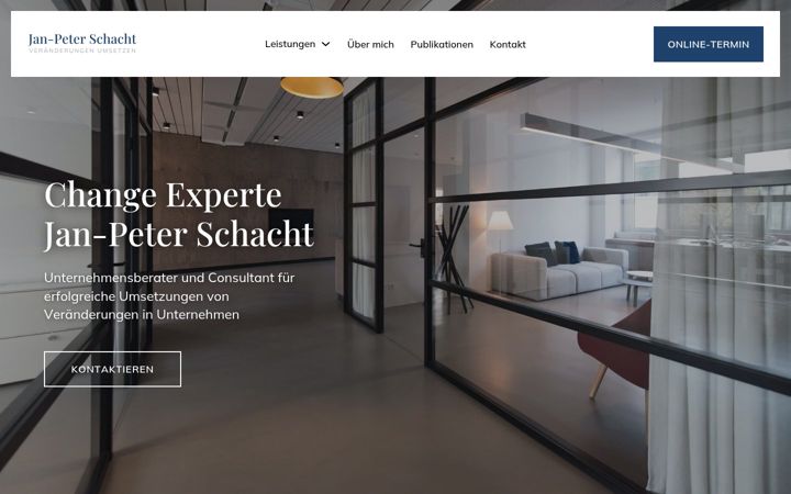 Screenshot of janpeterschacht.de