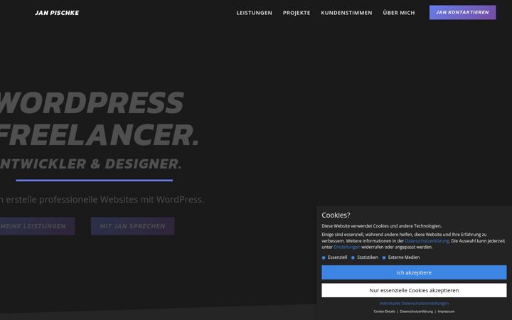 Screenshot of janpischke.com