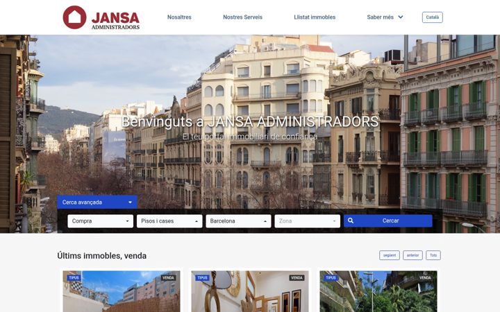 Screenshot of jansaadministradors.com