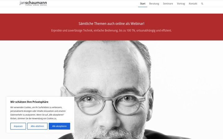 Screenshot of janschaumann.de