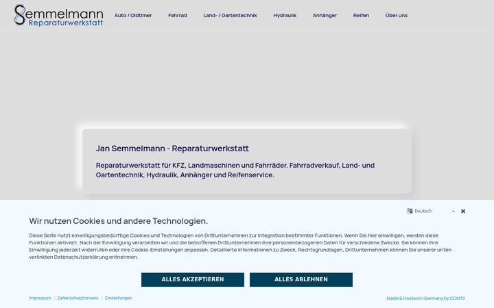Screenshot of jansemmelmann.de