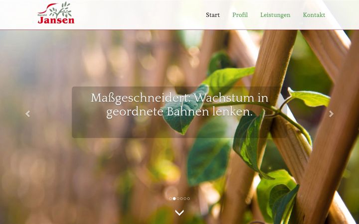 Screenshot of jansen-gartenbau.com
