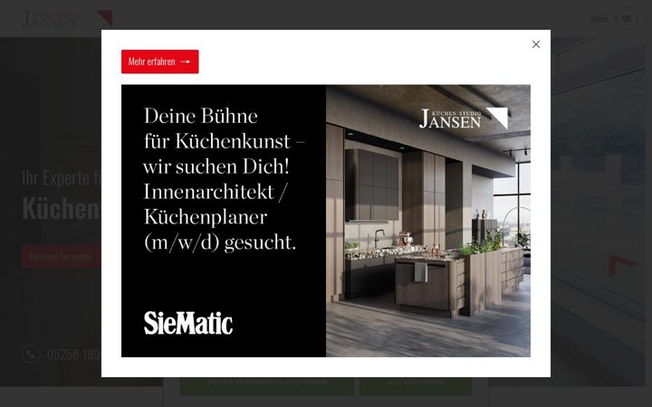 Screenshot of jansen-kuechen-studio.de