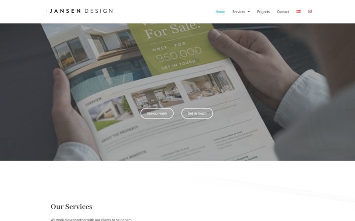 Screenshot of jansendesign.at